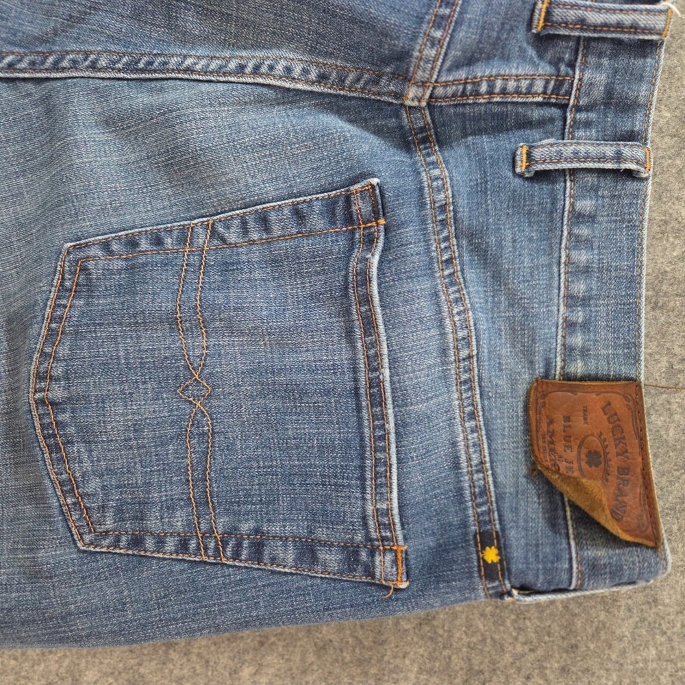 Lucky Brand 181 Relaxed Straight Mens Blue Denim Jeans 38x32 Medium Wash - Picture 8 of 8